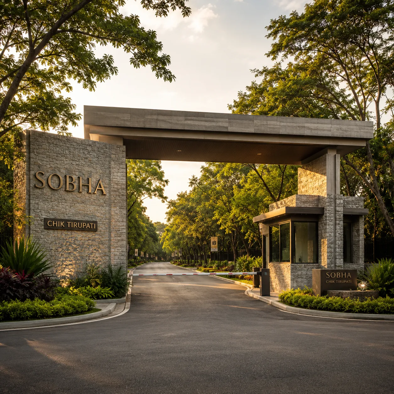 Sobha Sacred Grove by the Lake arrival gateway