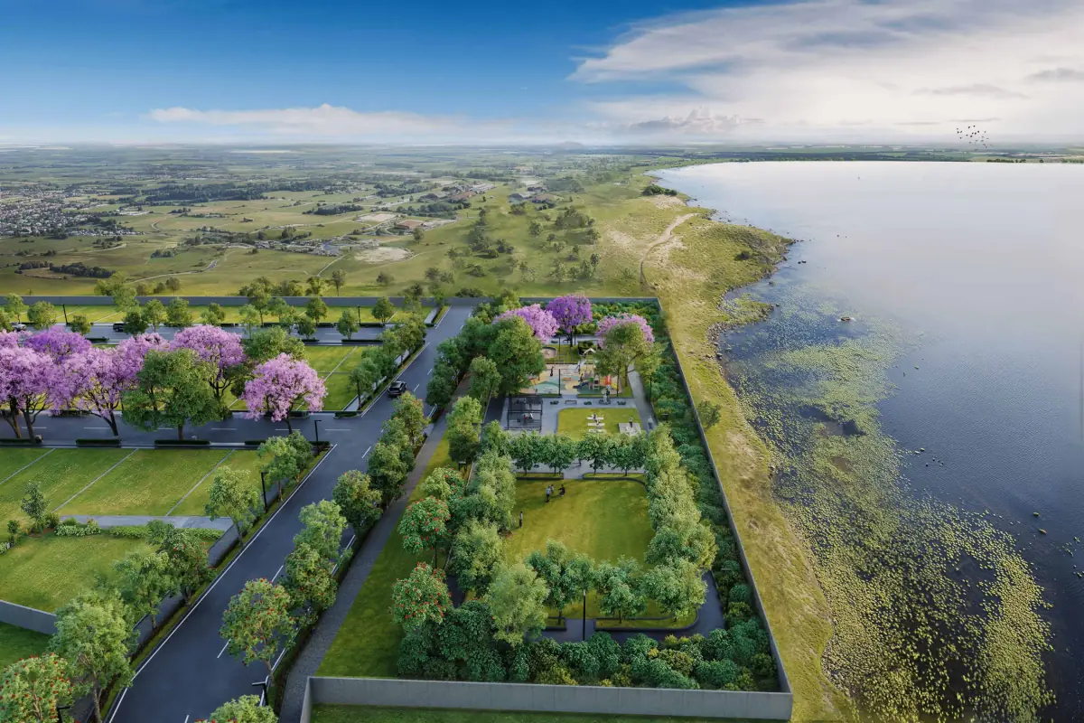 Sobha Sacred Grove by the Lake lakeside landscaped greens
